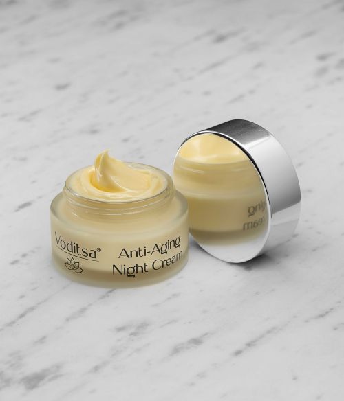 Нощен крем против бръчки VODITSA