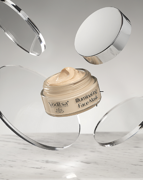 Озаряваща маска за лице, шия и деколте с екстракт от тубероза VODITSA